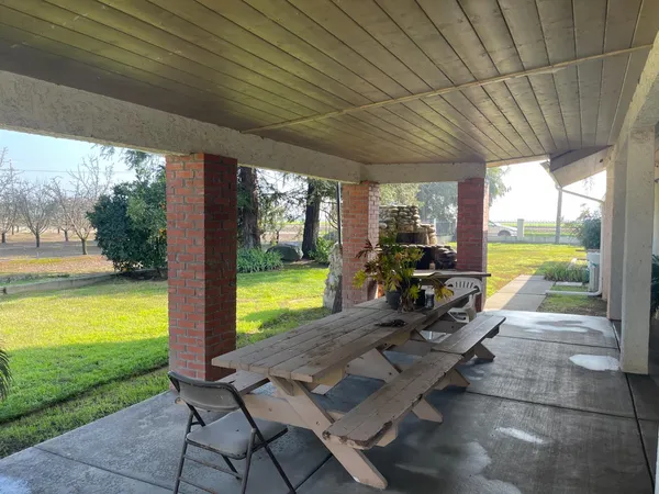 a view of a swimming pool and outdoor space