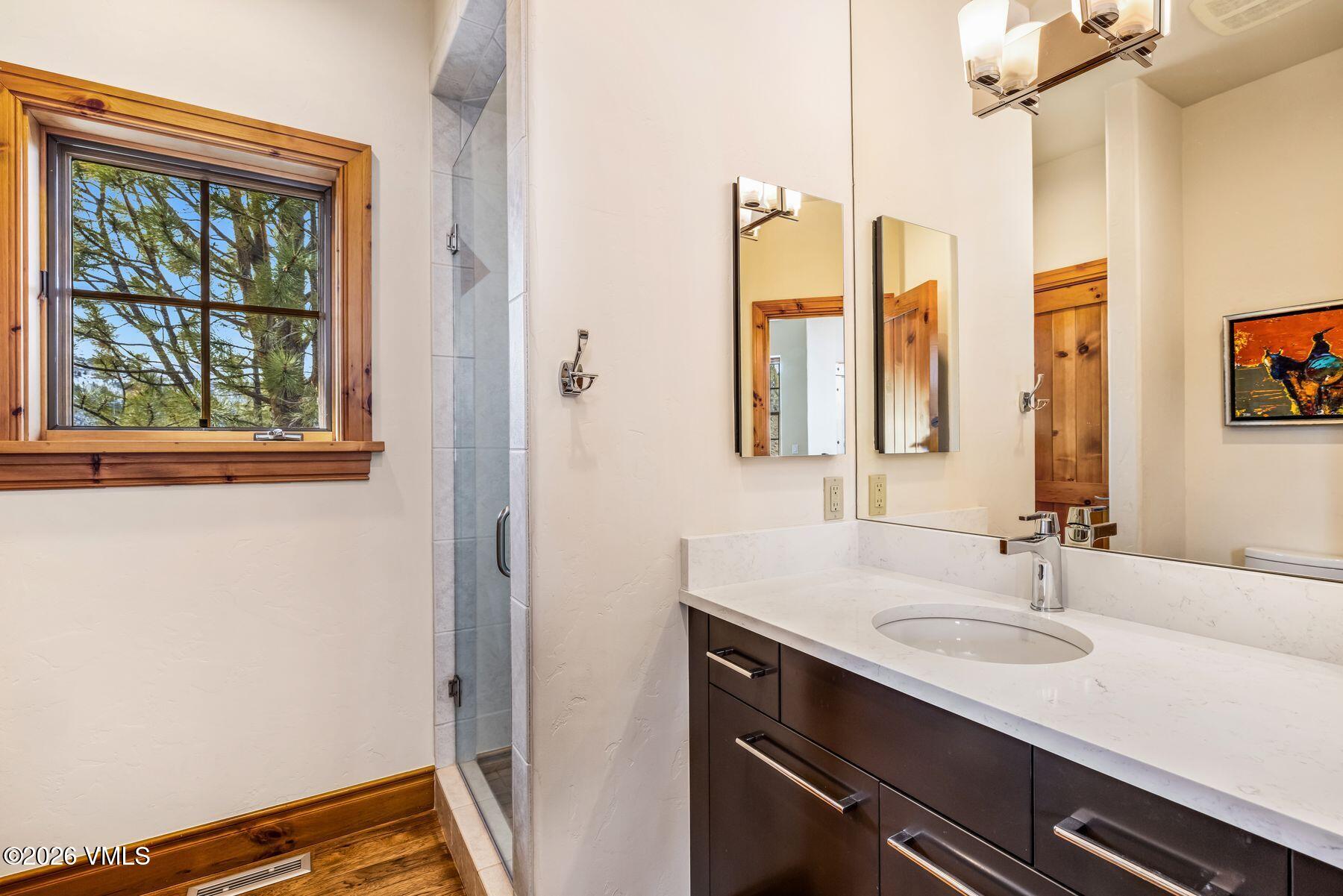 62 Elk Run Edwards, CO 81632 - Photo 37 of 43 a bathroom with a sink and a mirror