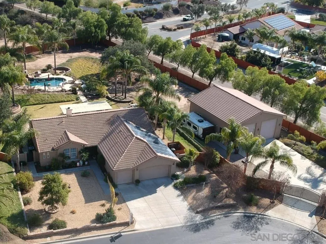 17272 Prairie Mile Road Ramona, CA 92065 - Photo 4 of 51 an aerial view of a house with a yard basket ball court and outdoor seating