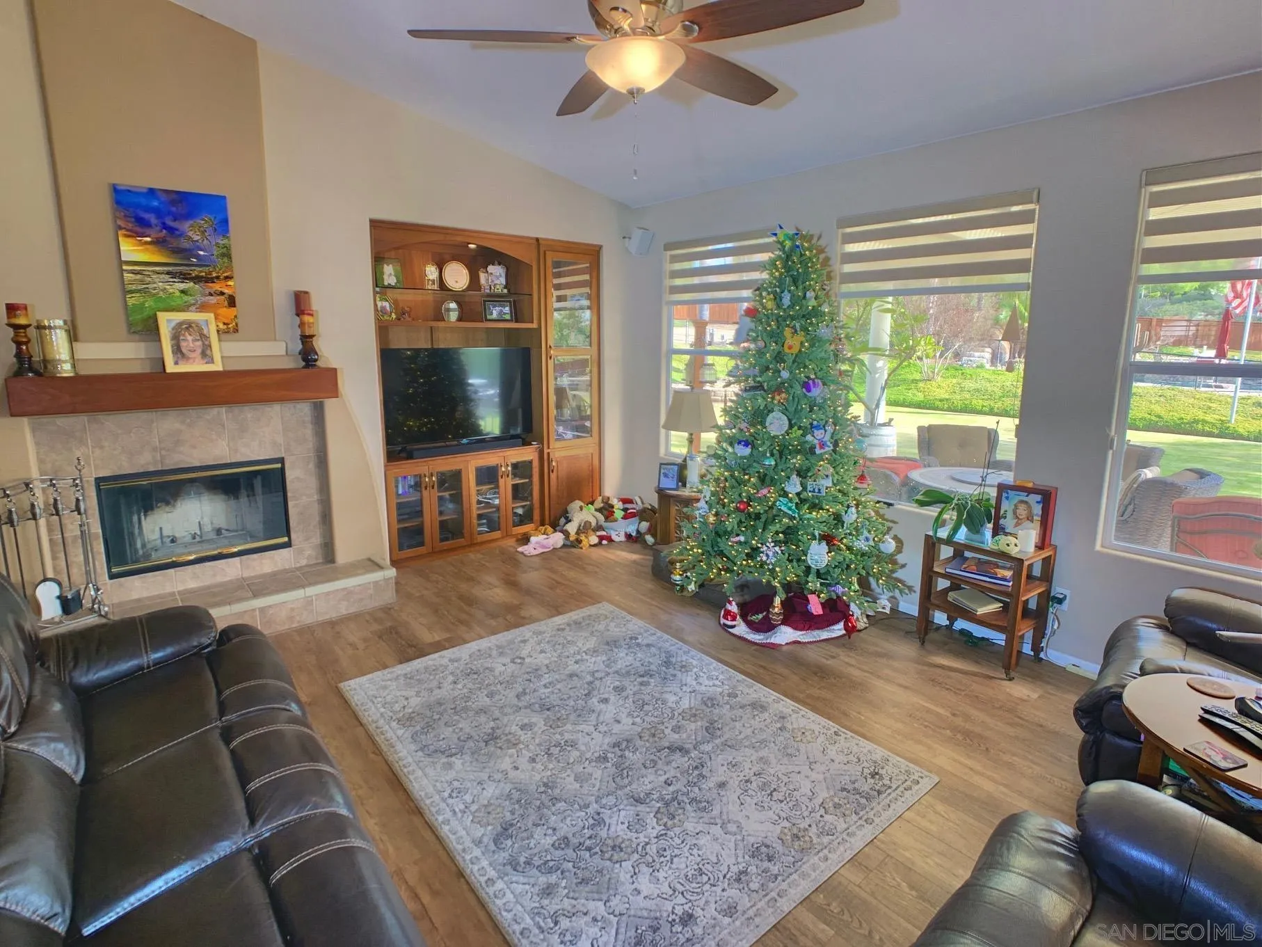 17272 Prairie Mile Road Ramona, CA 92065 - Photo 8 of 51 a living room with furniture and a fireplace