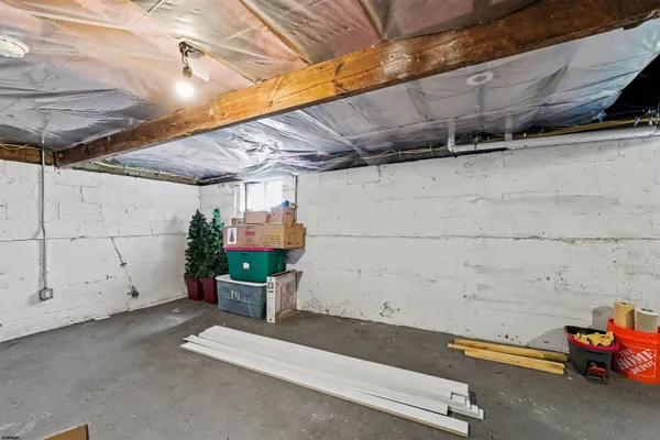 a view of a garage