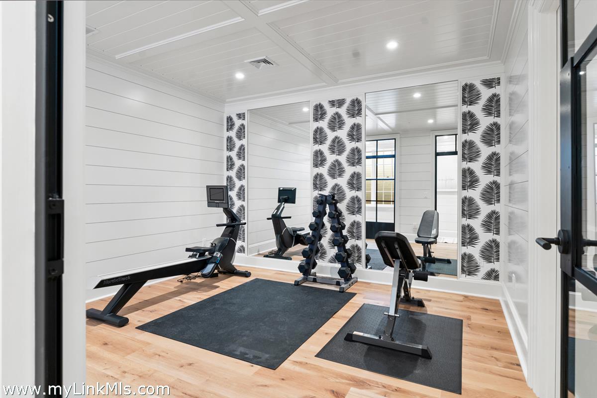 43 Peases Point Way South Edgartown, MA 02539 - Photo 46 of 52 a room with gym equipment and mirrors