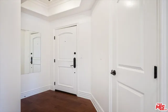 a view of small space with closet