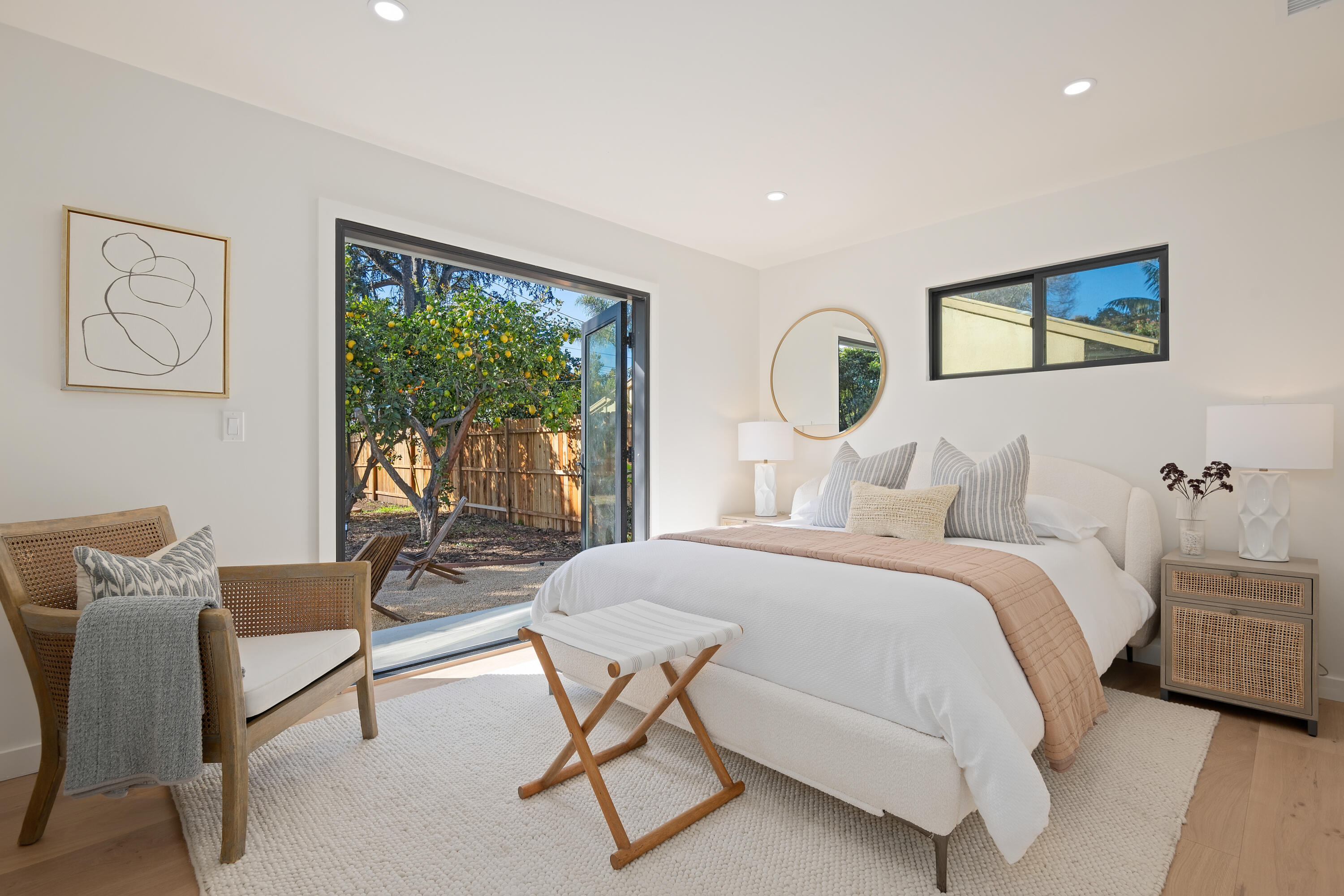 501 Northview Road Santa Barbara, CA 93105 - Photo 11 of 31 a bedroom with a bed and a large window