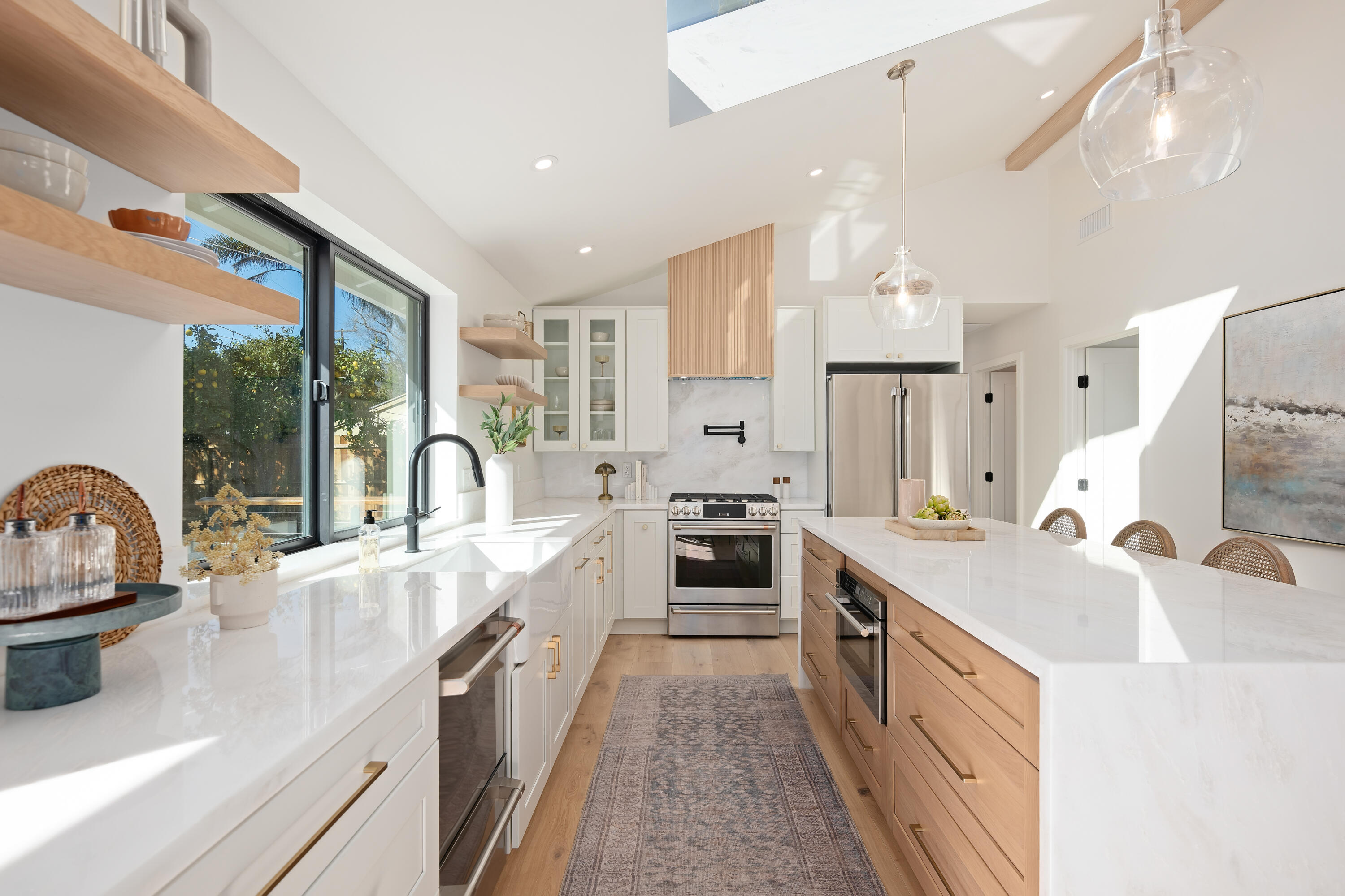 501 Northview Road Santa Barbara, CA 93105 - Photo 2 of 31 a large kitchen with stainless steel appliances lots of counter space and a sink