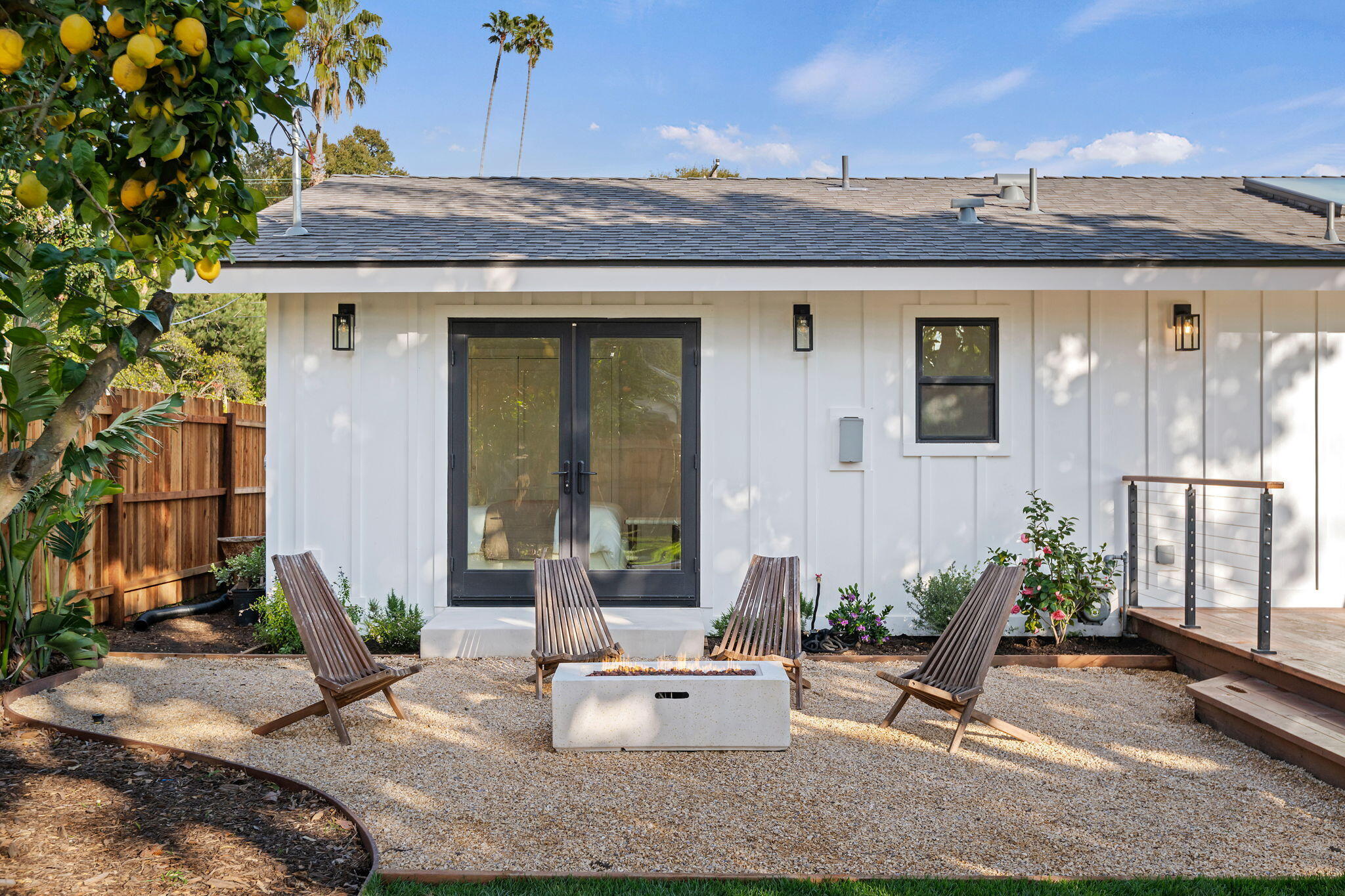 501 Northview Road Santa Barbara, CA 93105 - Photo 26 of 31 a view of a house with backyard and sitting area