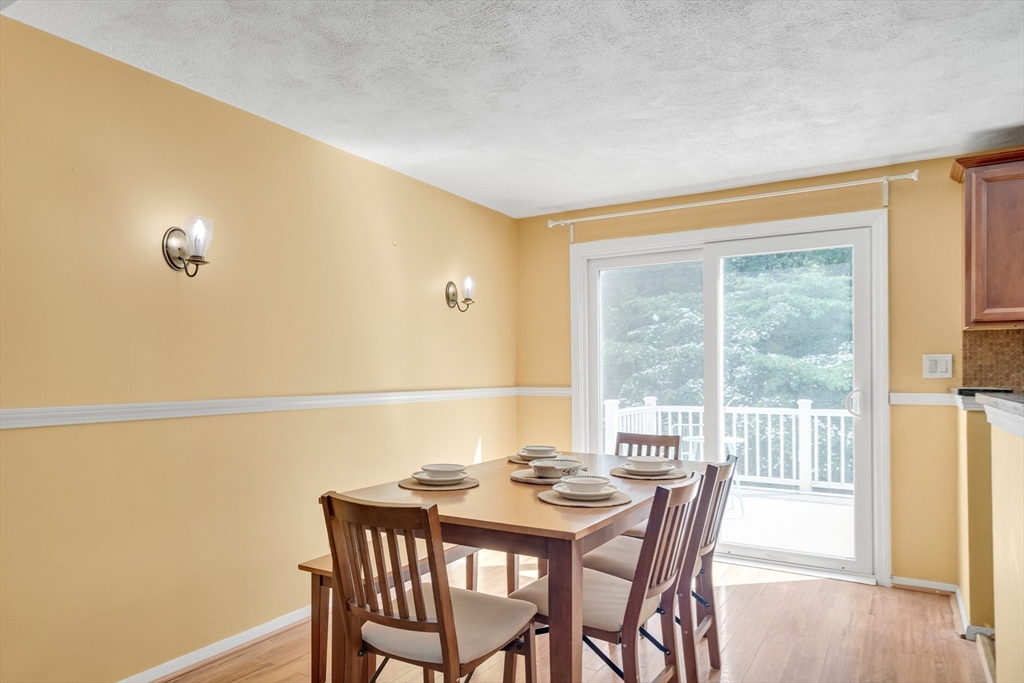 58 MacIntosh Lane, Unit 58 Boxborough, MA 01719 - Photo 7 of 23 a view of a dining room with furniture and wooden floor