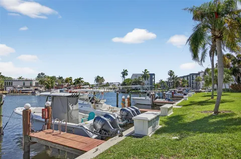 a view of a lake with outdoor space