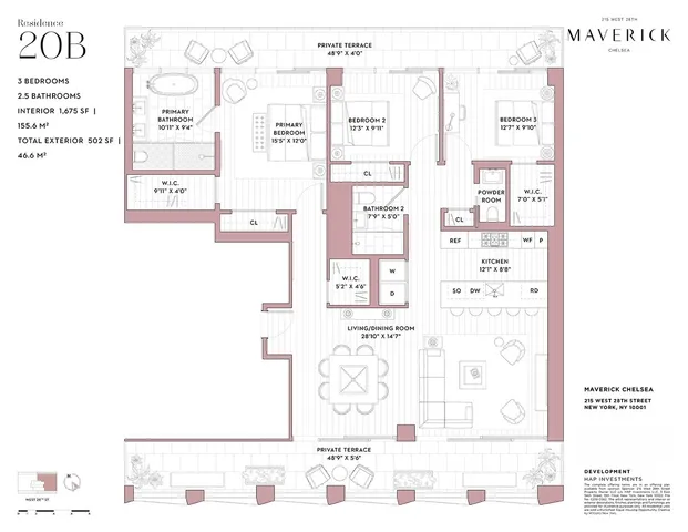 $4,795,000 | 215 West 28th Street, Unit 20B | Chelsea