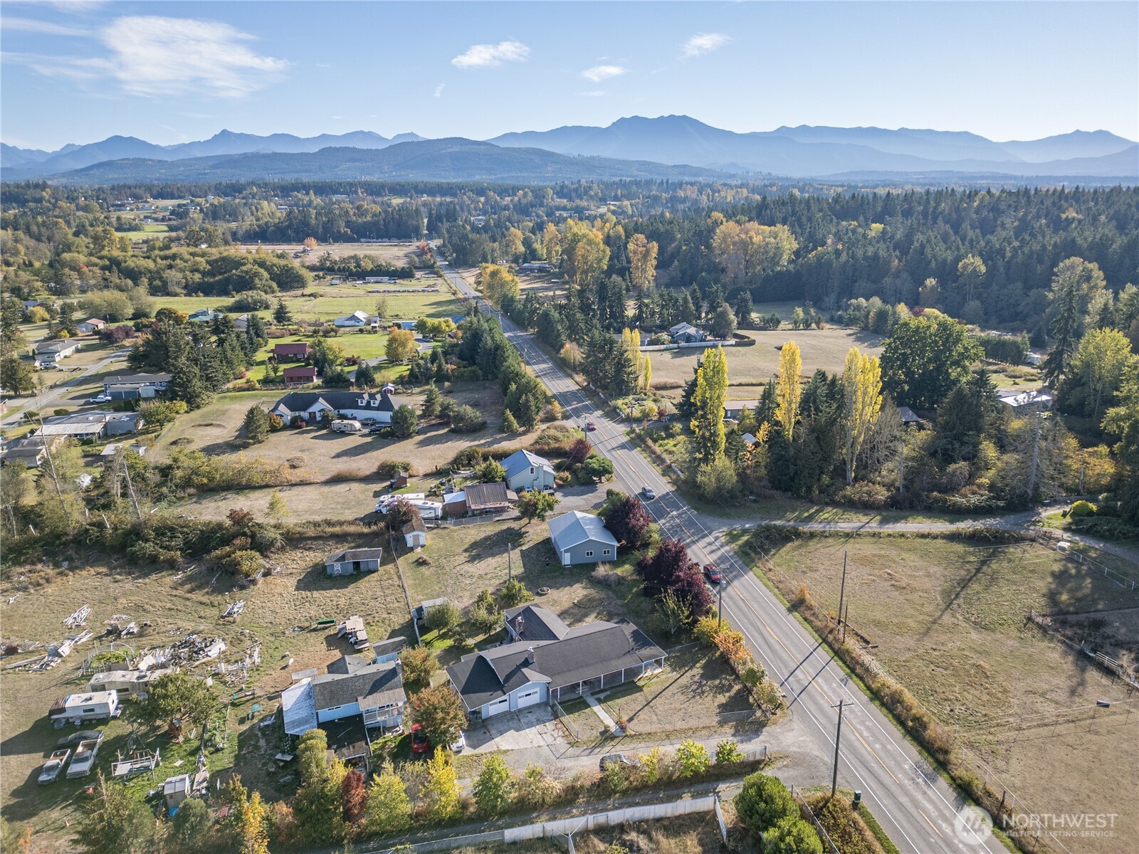 a view of city and mountain
