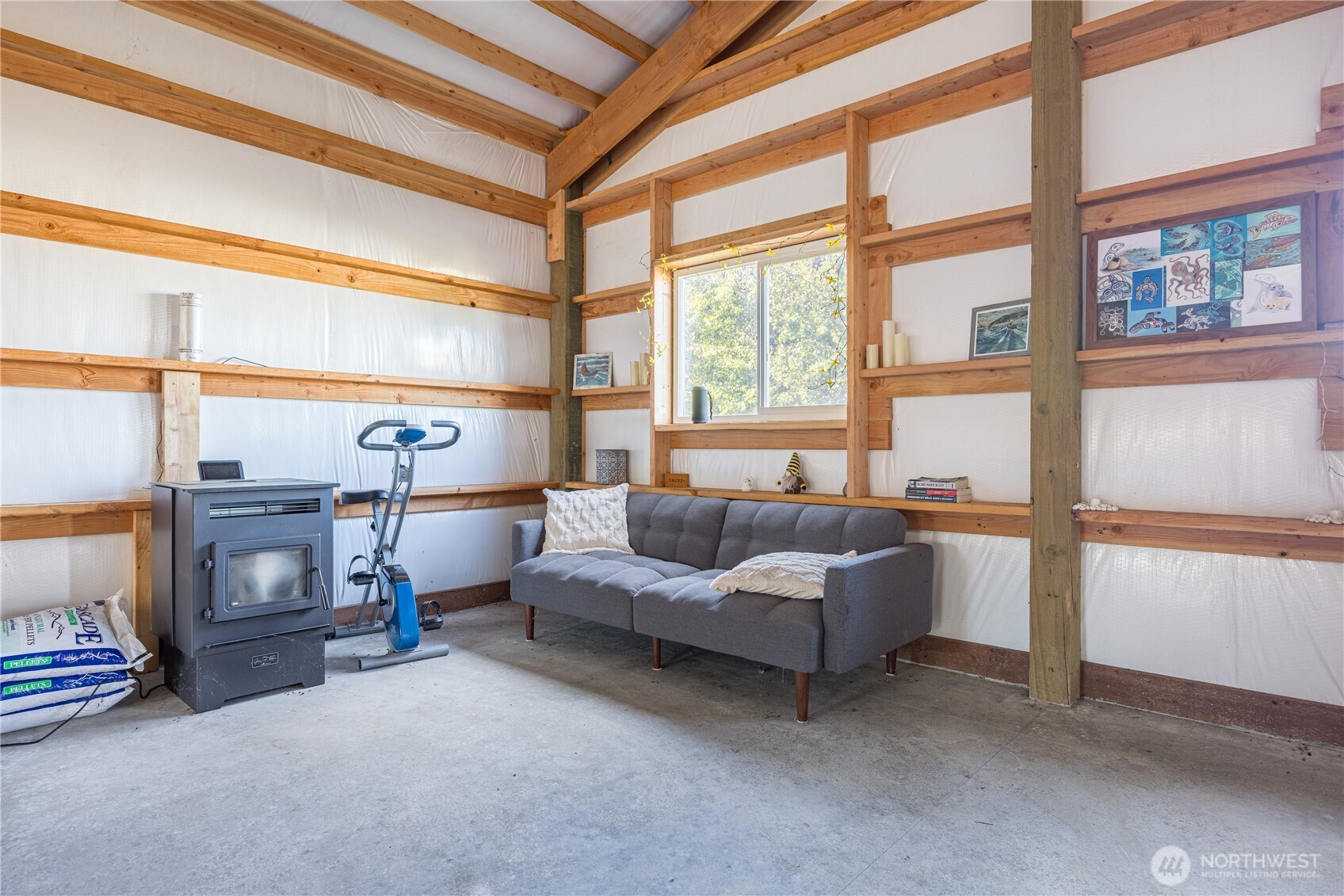 642 Kitchen-Dick Road Sequim, WA 98382 - Photo 36 of 40 a living room with furniture and a window