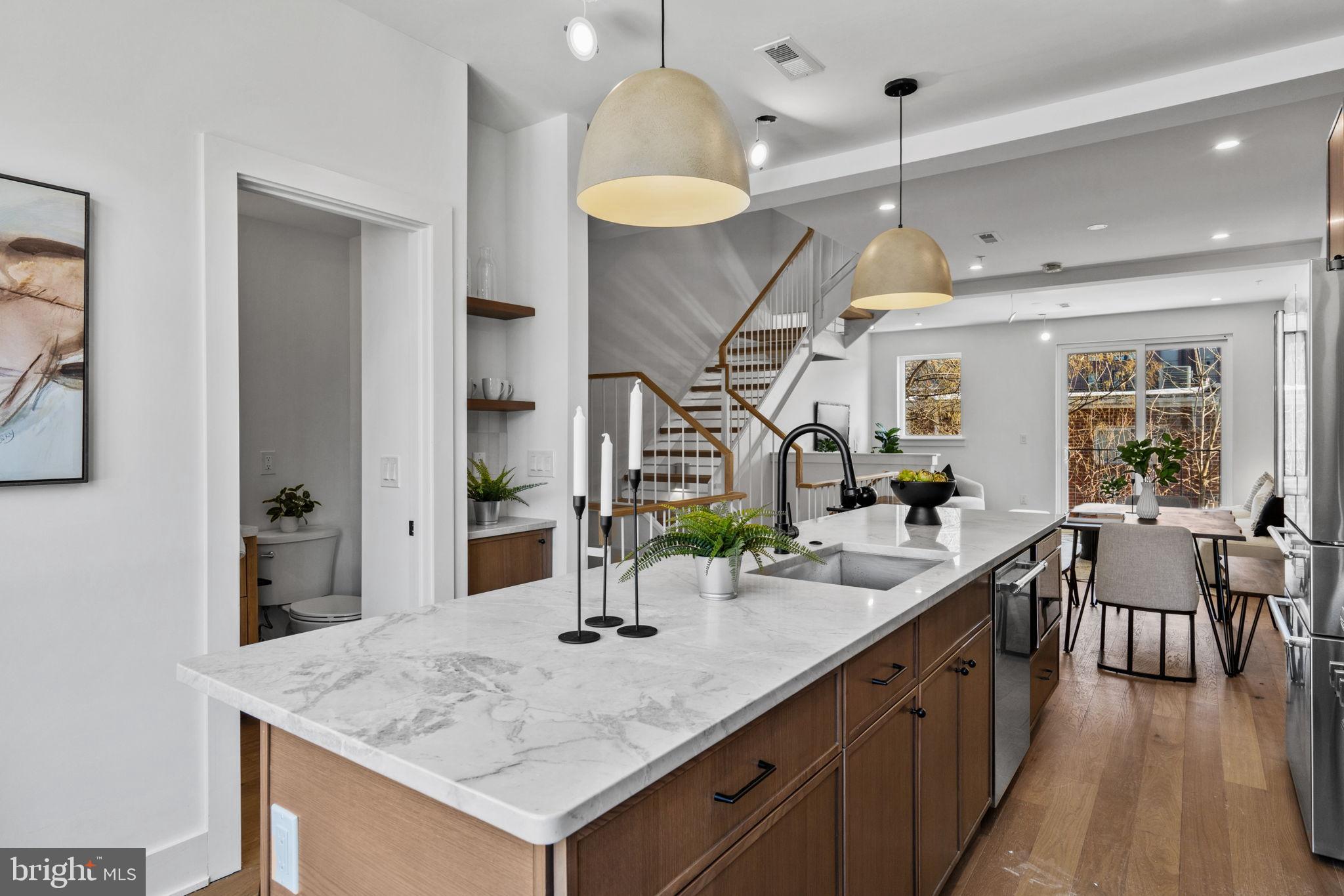 749 North Capitol Street Philadelphia, PA 19130 - Photo 29 of 61 Modern kitchen with elegant finishes.
