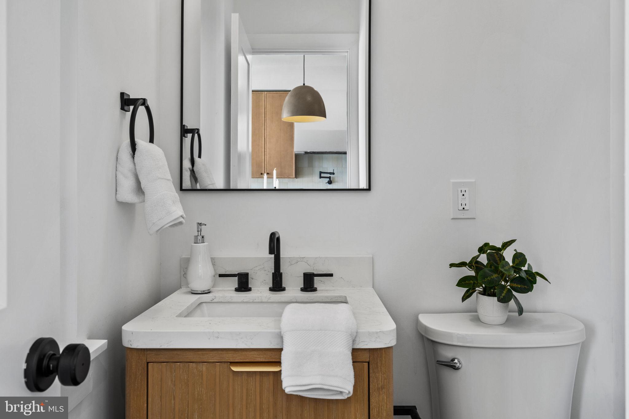 749 North Capitol Street Philadelphia, PA 19130 - Photo 30 of 61 Sleek modern bathroom with elegant finishes.