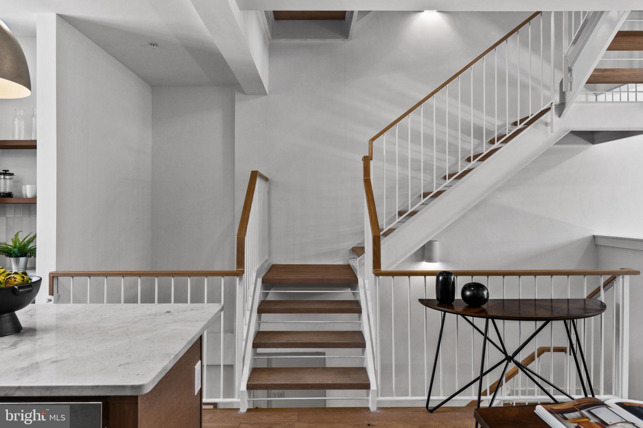 749 North Capitol Street Philadelphia, PA 19130 - Photo 31 of 61 Elegant staircase in modern home design.