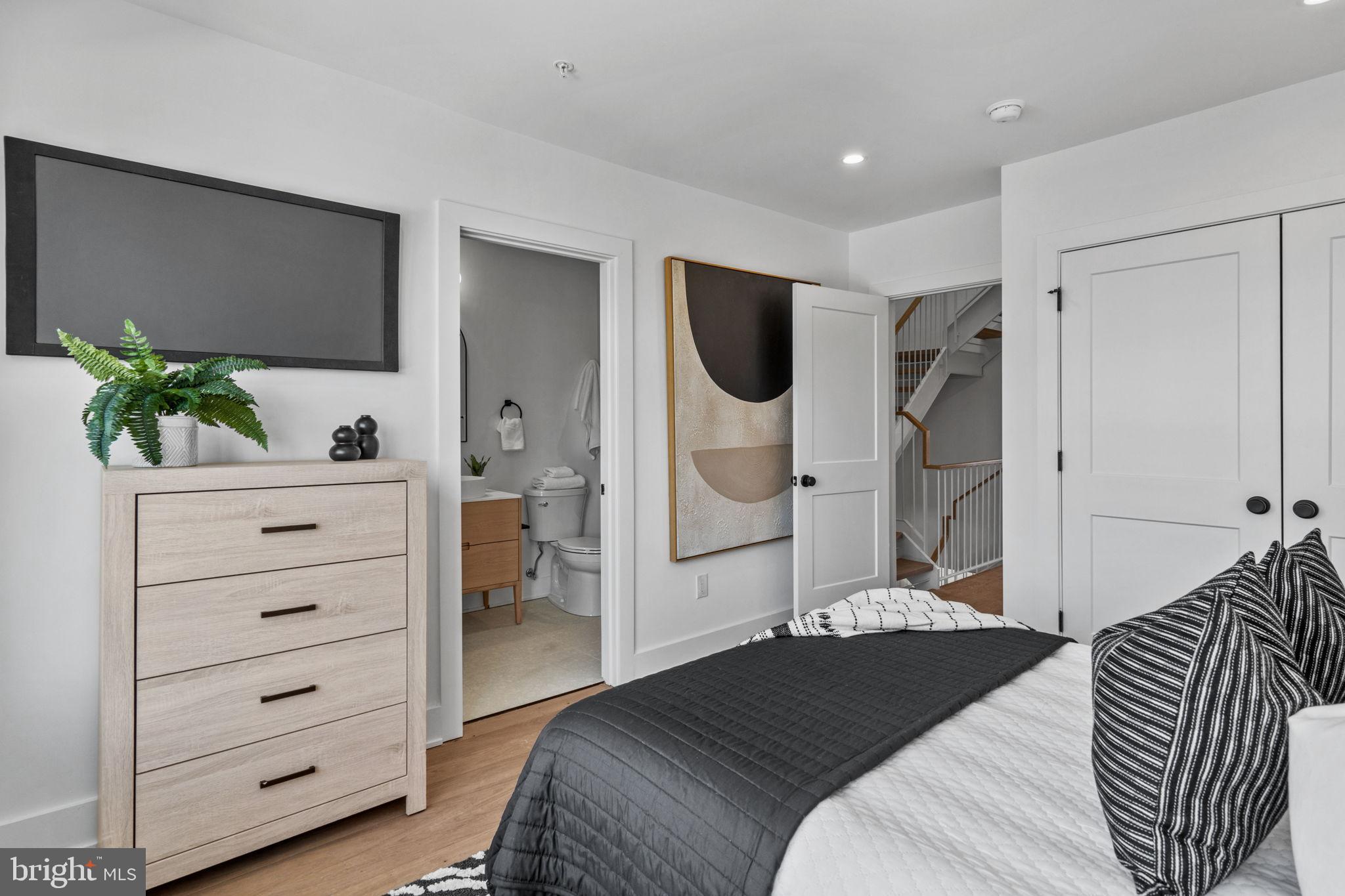 749 North Capitol Street Philadelphia, PA 19130 - Photo 35 of 61 Modern bedroom with sleek design elements.