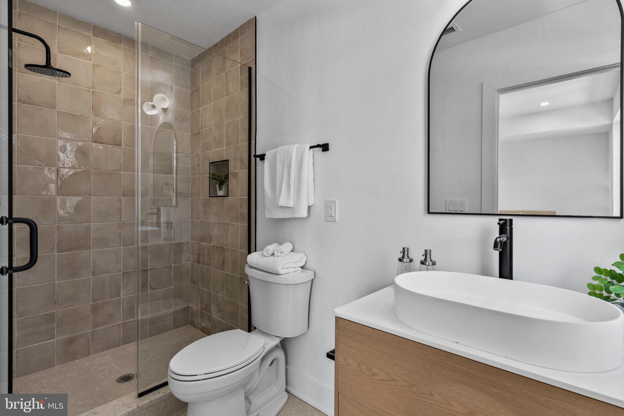 749 North Capitol Street Philadelphia, PA 19130 - Photo 40 of 61 Sleek modern bathroom with elegant finishes.