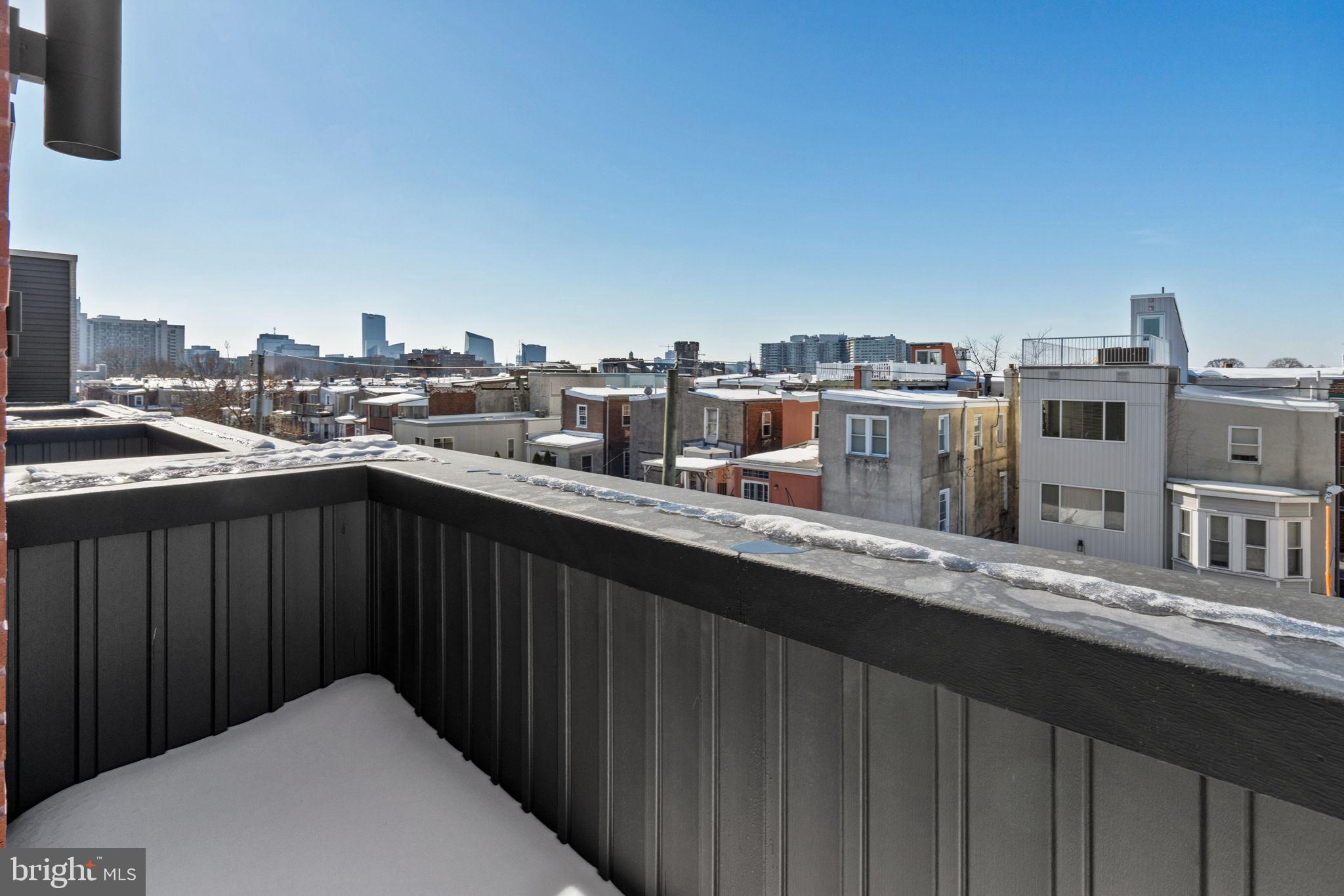 749 North Capitol Street Philadelphia, PA 19130 - Photo 58 of 61 Urban skyline view from a cozy balcony.