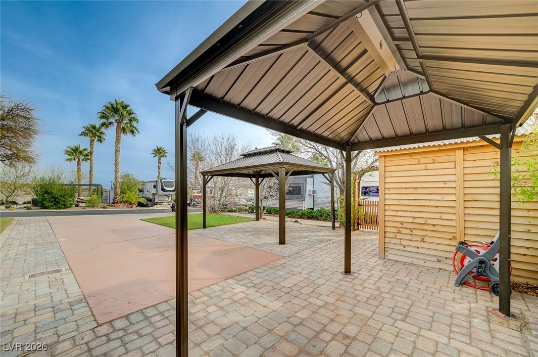 866 Sparrow Way Boulder City, NV 89005 - Photo 19 of 25 View of patio featuring a gazebo