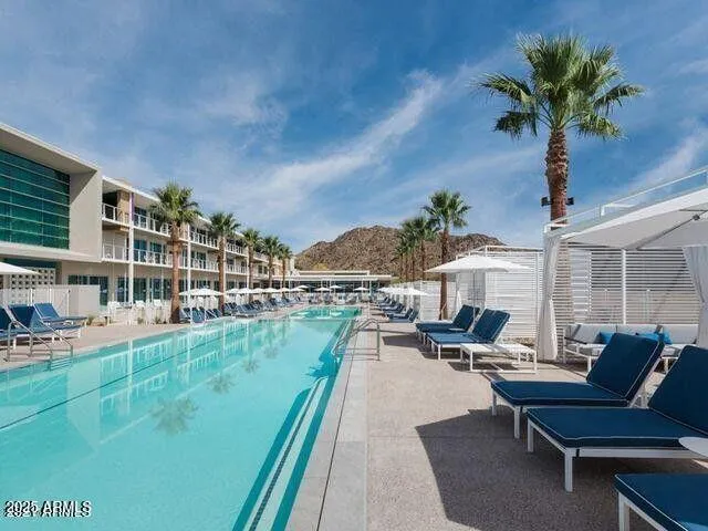 a view of a city with tall buildings