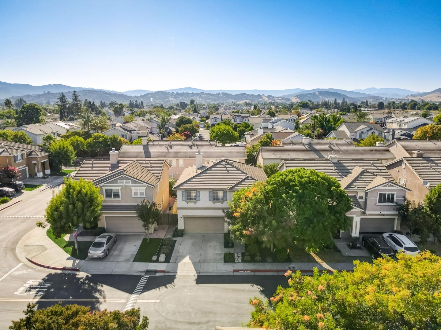8911 Del Rio Circle Gilroy, CA 95020 - Photo 26 of 29 an aerial view of residential houses with outdoor space