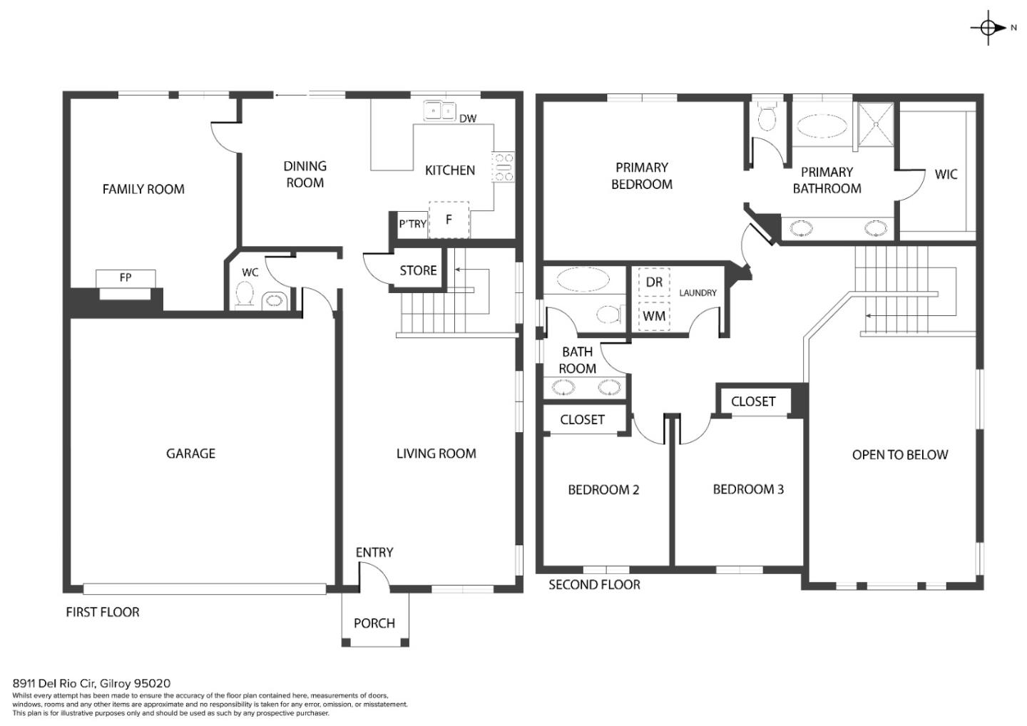8911 Del Rio Circle Gilroy, CA 95020 - Photo 29 of 29 a picture of a floor plan