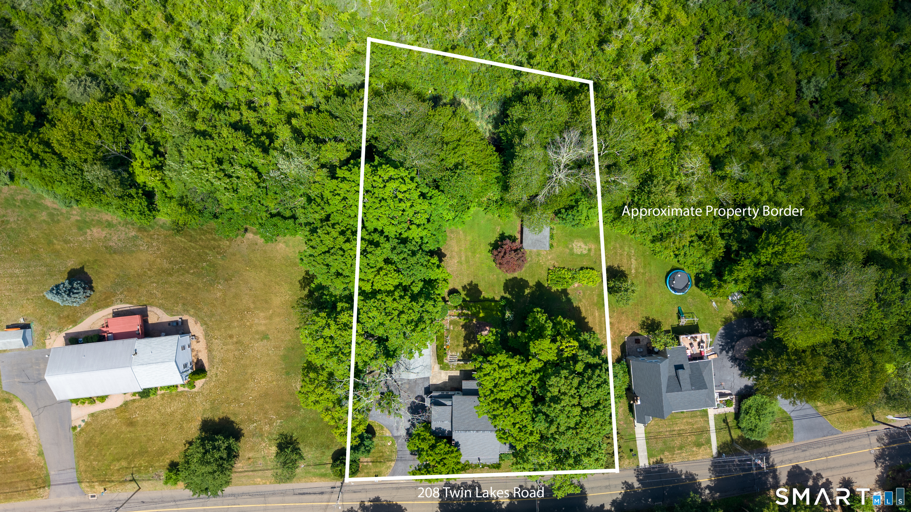 208 Twin Lakes Road North Branford, CT 06471 - Photo 3 of 39 Approx Property Line