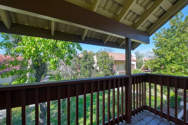 a view of a porch