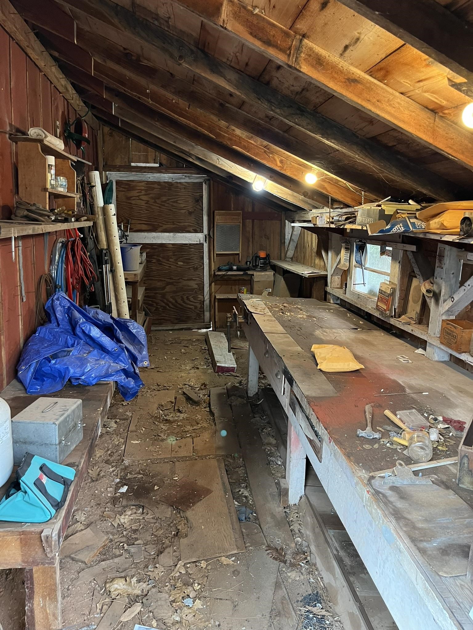 23090 North Bald Mountain Road Sonora, CA 95370 - Photo 22 of 59 Miscellaneous room featuring vaulted ceiling and a workshop area