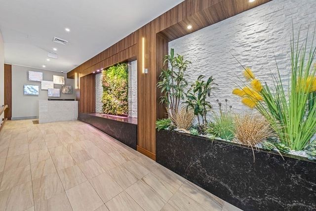 a view of a garden from a window