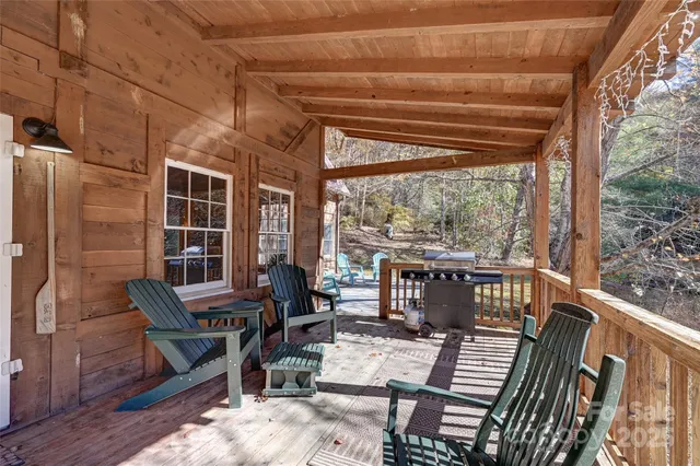 a view of a yard with swimming pool