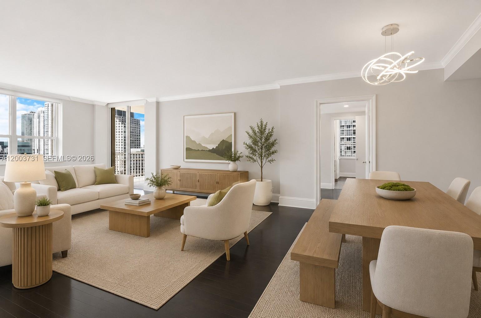 701 Brickell Key Boulevard, Unit 2103 Miami, FL 33131 - Photo 3 of 48 Virtually Staged