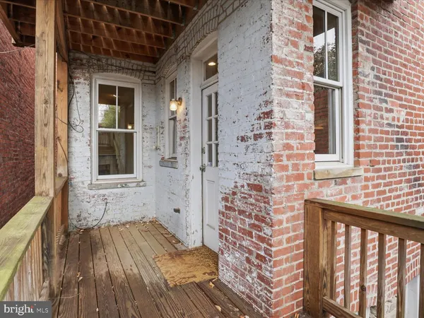 a view of front door of house