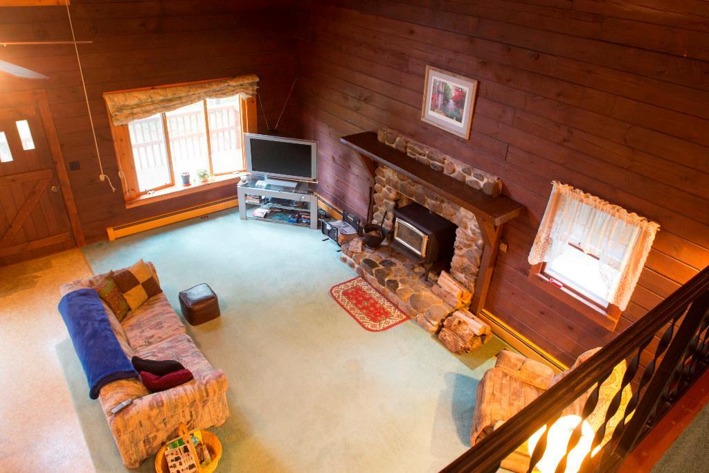 743 Cardville Road Greenbush, ME 04418 - Photo 12 of 34 Living room view from 2nd floor landing