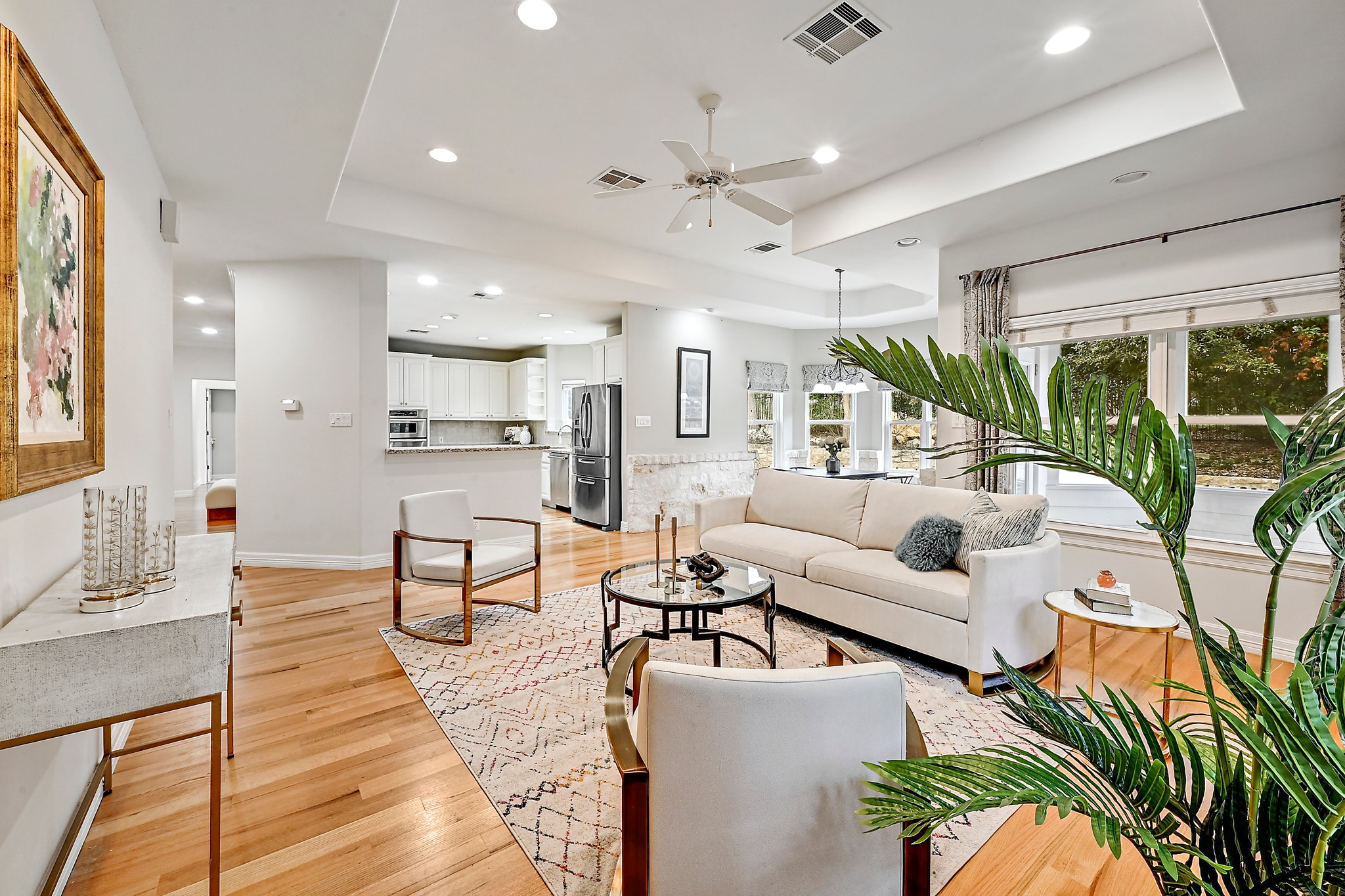 22 Hedgebrook Way The Hills, TX 78738 - Photo 7 of 40 a living room with furniture and a large window