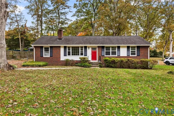 front view of house with a yard