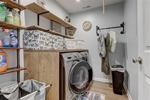170 Greenbrier Way Canton, GA 30114 - Photo 23 of 34 a utility room with dryer and washer