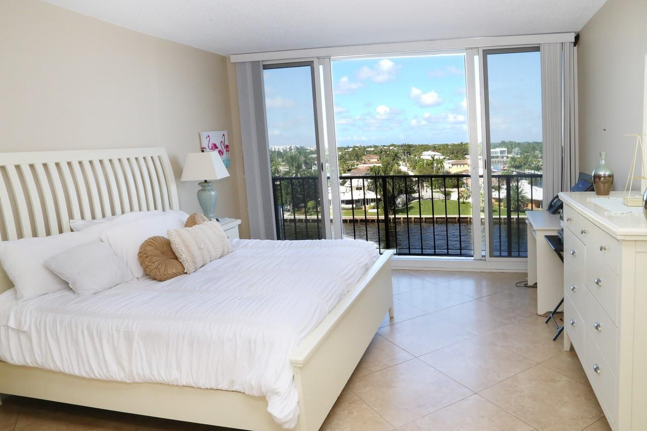 521 North Riverside Drive, Unit 602 Pompano Beach, FL 33062 - Photo 8 of 29 Master Bedroom