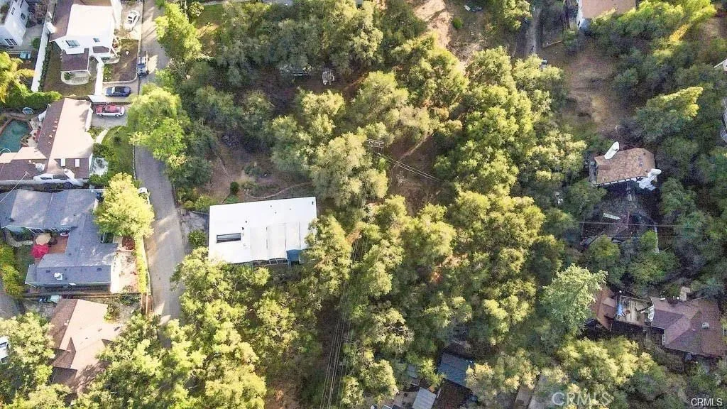 0 Elzevir Road Woodland Hills, CA 91364 - Photo 18 of 30 an aerial view of residential house with outdoor space and trees all around