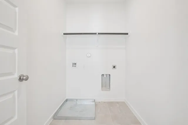 a view of small space with racks on the wall