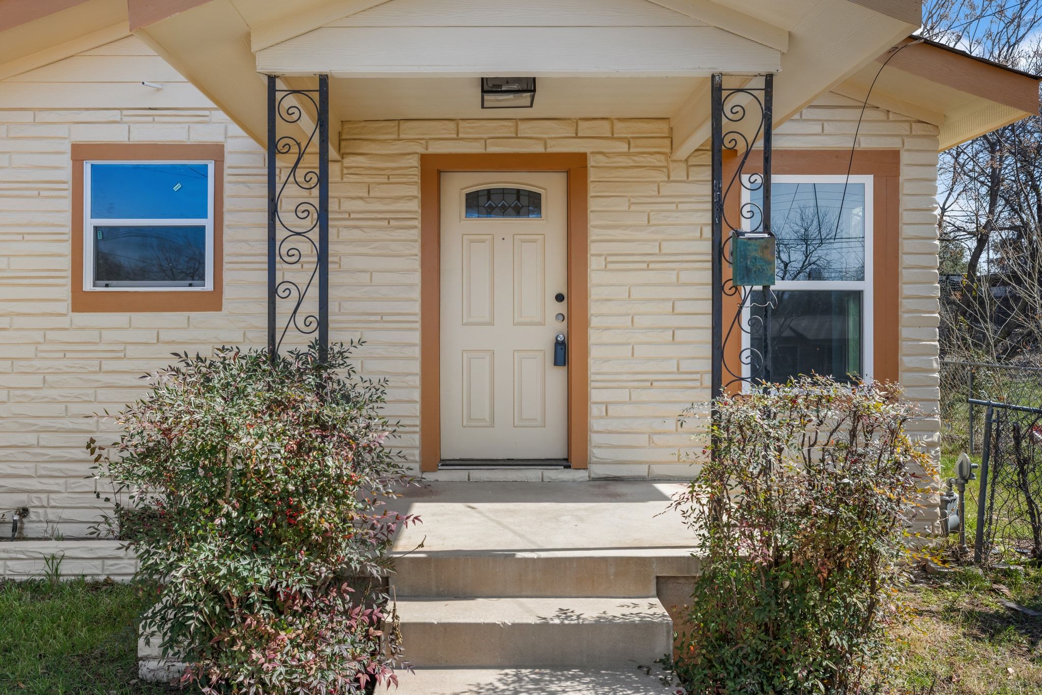 1181 Graham Street Austin, TX 78702 - Photo 4 of 27 a front view of a house with a yard