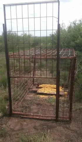a view of a glass door
