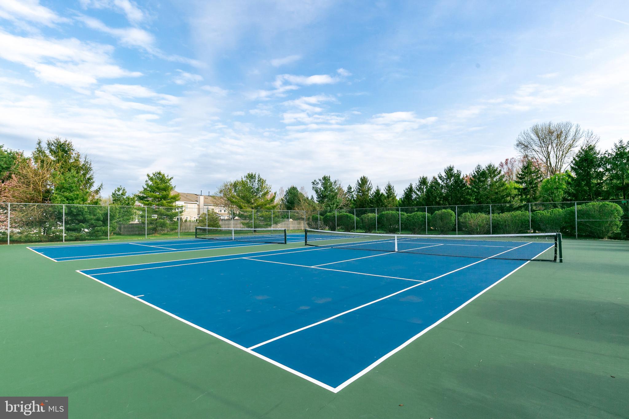 1401 Wharton Road Mount Laurel, NJ 08054 - Photo 27 of 31 a view of tennis court with trees in the background