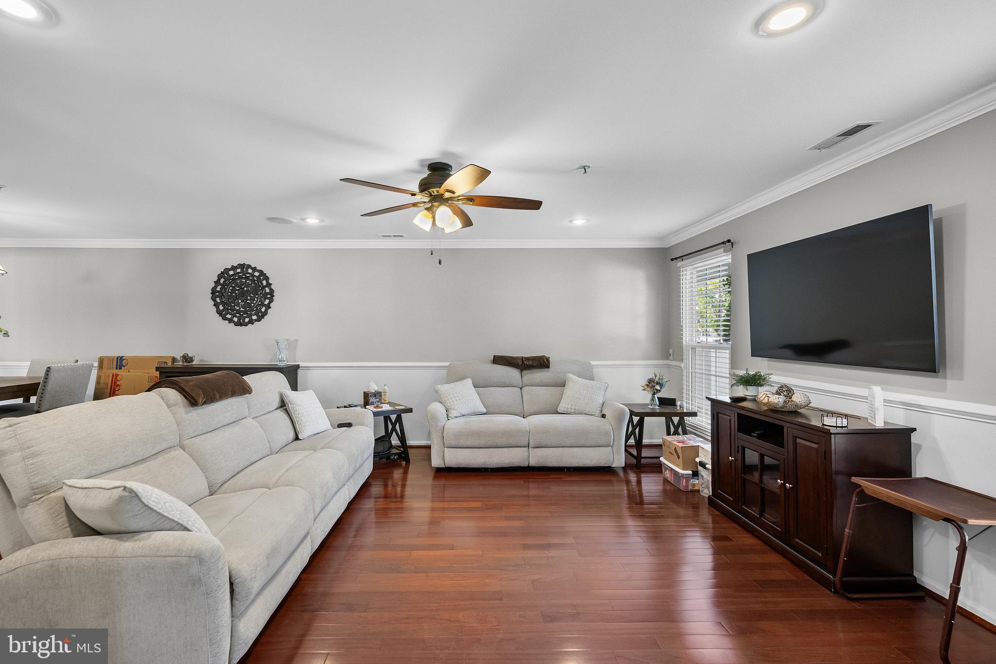 1401 Wharton Road Mount Laurel, NJ 08054 - Photo 5 of 31 a living room with furniture and a flat screen tv