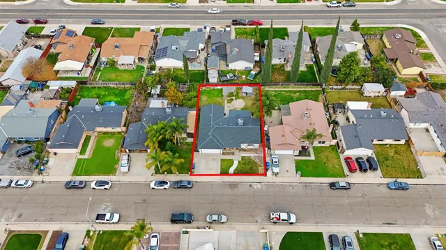 an aerial view of a city