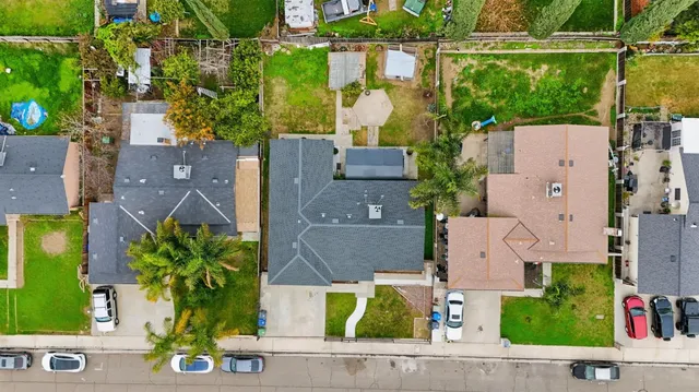 an aerial view of a city