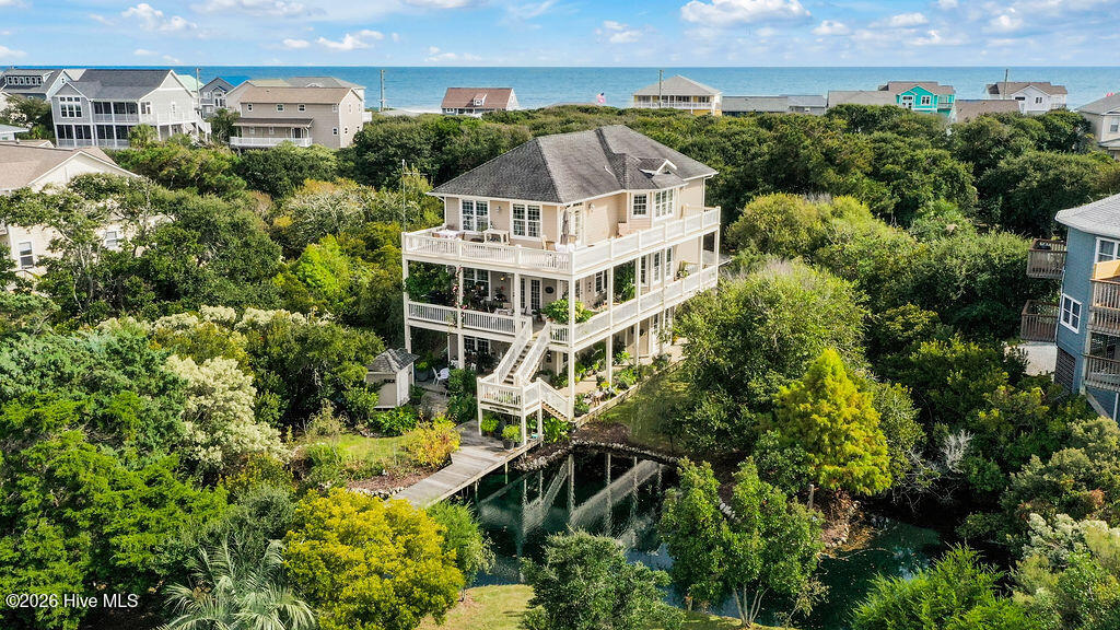 10 W Ridge Surf City, NC 28445 - Photo 73 of 86 drone view of the back of the estate