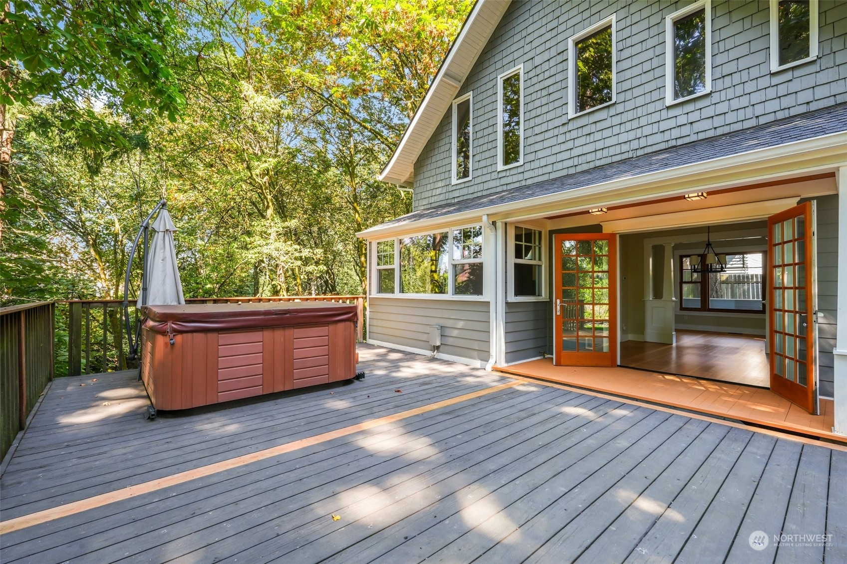 1702 North Pine Street Tacoma, WA 98406 - Photo 16 of 27 a view of a house with a wooden deck