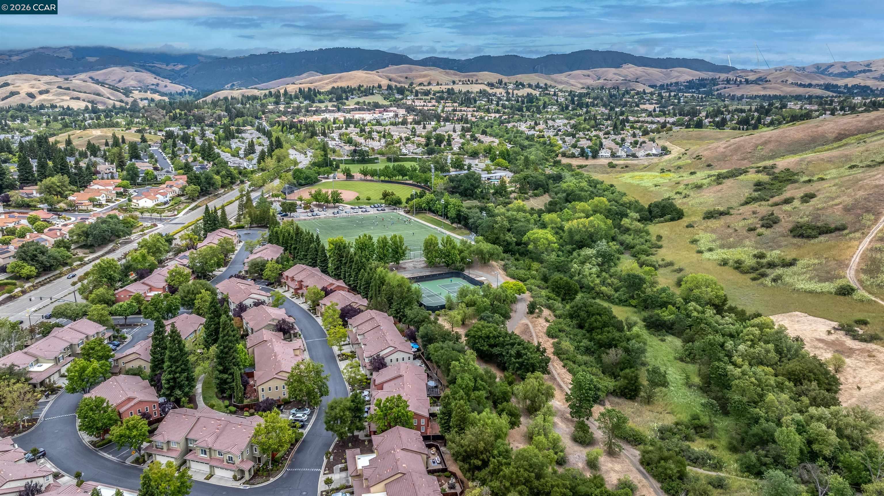124 Coralflower Lane San Ramon, CA 94582 - Photo 45 of 47 an aerial view of a city