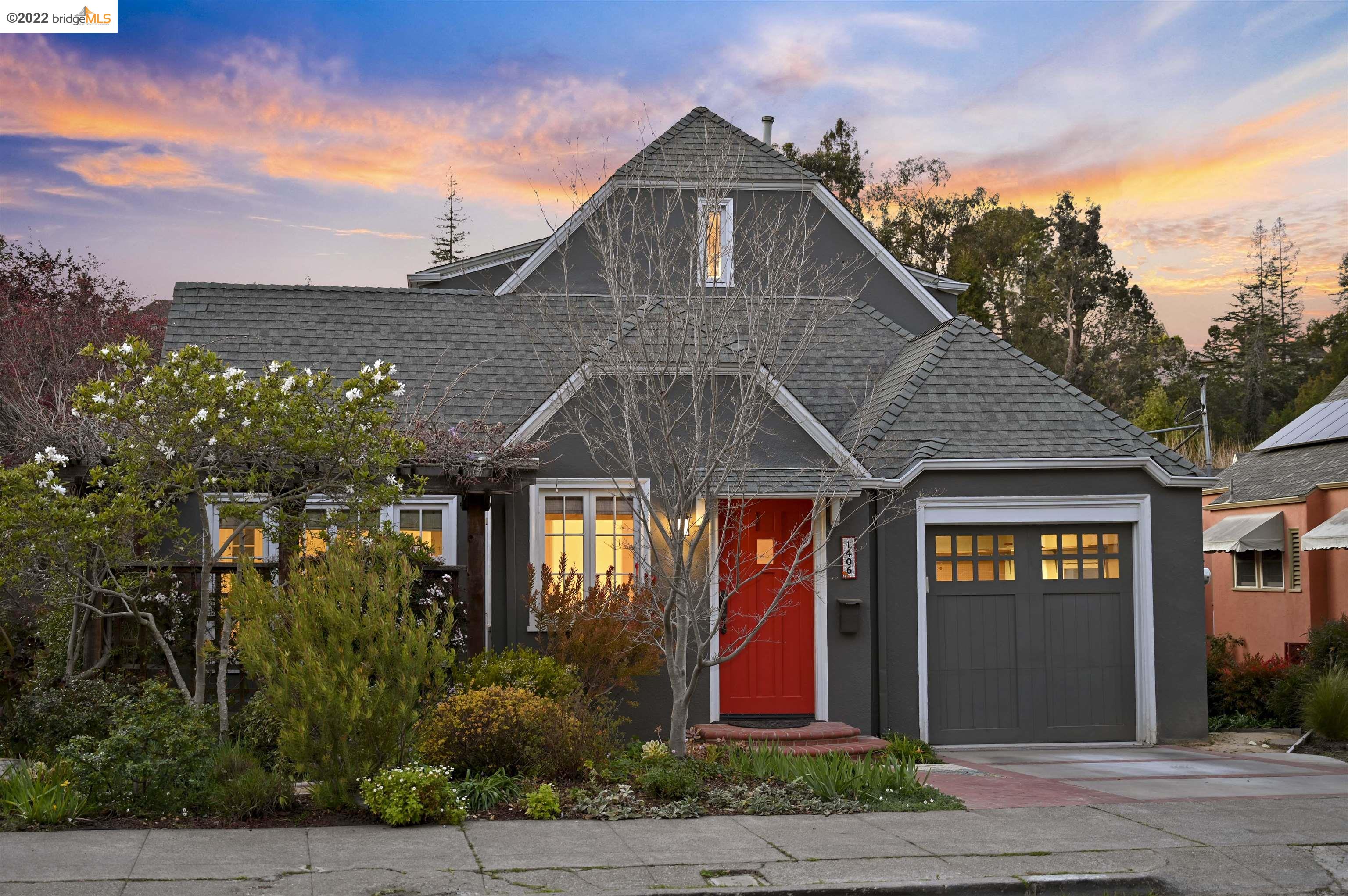 a front view of a house