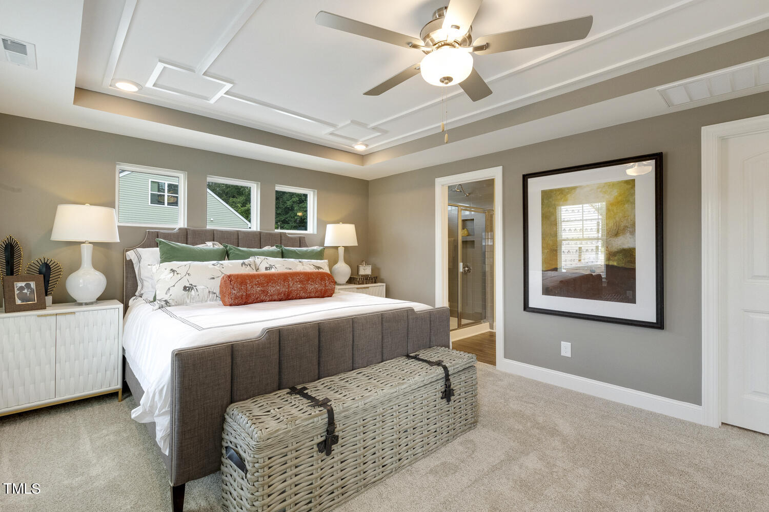3455 Piedmont Drive Raleigh, NC 27604 - Photo 22 of 47 a bedroom with a large bed couch and a window